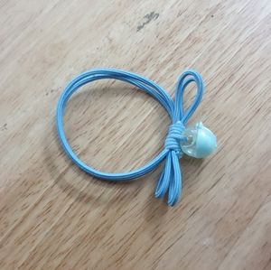 Tranquil Elegance: Sapphire Blue Hair Tie for Women